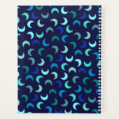 カスタムブルーニュームーンパターン プランナー手帳 (裏面)