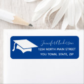 カスタムブルーハイスクール卒業生の帰還 ラベル (インサイチュ)