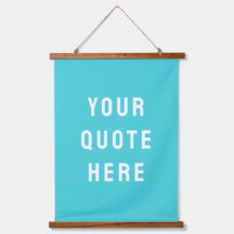 カスタムブルーバナーユパーソナライズされたーザ引用文ウォール