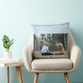 カスタムブルーピロー | 犬パーソナライズされたと子供 クッション (椅子)