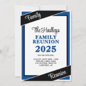 カスタムブルーファミリー懇親会招待状 招待状 (正面)