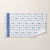 カスタムブルーフライ釣りフライ沿岸バスルーム バスタオルセット (ハンドタオル)