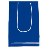 カスタムブルーホワイトロースクール卒業党 ミディアムペーパーバッグ (裏面)