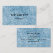 カスタムブルー割れテクスチャー 名刺 (正面/裏面)