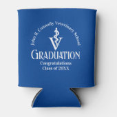 カスタムブルー獣医学校卒業党 缶クーラー (正面)