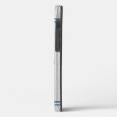 カスタムブルー素朴ロブスターグレーのウッドケース Case-Mate iPhoneケース (裏面 / 左)