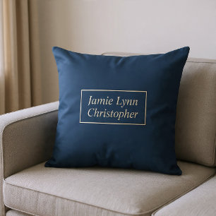 カスタムブルー カップル名 サラシ枕 クッション