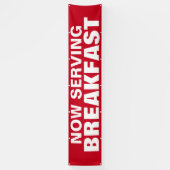 カスタムブレックファーストビジネスバナーサイン 横断幕 (縦)