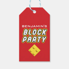 カスタムブロックパーティーカラフルブリック玩具ビルダ ギフトタグ