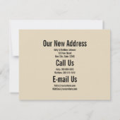 カスタムブートハウおもしろいス引っ越し案内 招待状 (裏面)