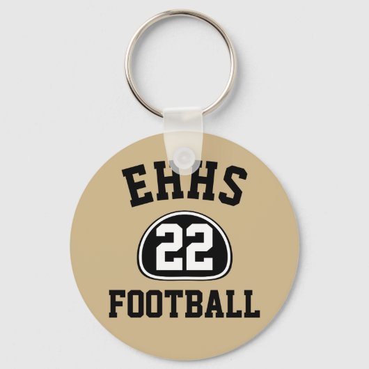 カスタムプライドチーム名と番号/クラス年 キーホルダー (正面)