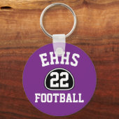 カスタムプライドチーム名と番号/クラス年 キーホルダー (正面)