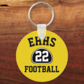 カスタムプライドチーム名と番号/クラス年 キーホルダー (正面)