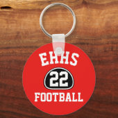 カスタムプライドチーム名と番号/クラス年 キーホルダー (正面)