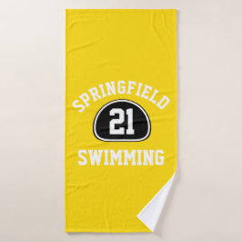 カスタムプライドチーム名と番号/クラス年 バスタオル