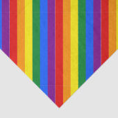 カスタムプライドレインボーストライプ招待状 薄葉紙 (詳細)