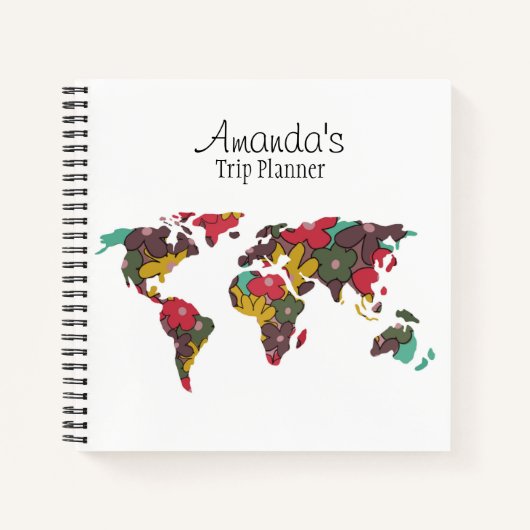 カスタムプランナー旅行手帳 ノートブック (正面)