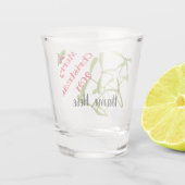 カスタムプリパーソナライズされたントクリスマスショットグラス ショットグラス (裏面)