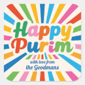 カスタムプリムギフトラベル スクエアシール (正面)