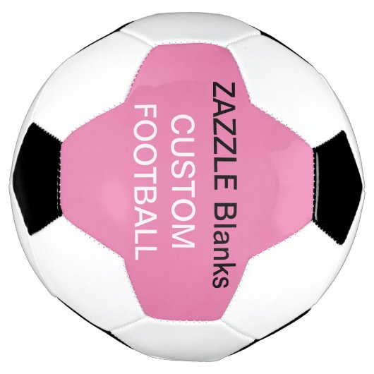 カスタムプリントフットボ空白のールテンプレートベビーピンク サッカーボール (回転)