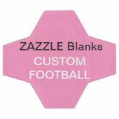 カスタムプリントフットボ空白のールテンプレートベビーピンク サッカーボール (フラット)