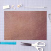 カスタムプリント効果レザーフェイクザー 薄葉紙 (クラフト)