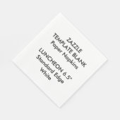 カスタムプリント大型ホワイトランチョンナプキンズ スタンダードランチョンナプキン (角)