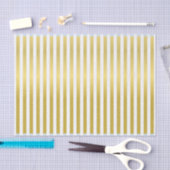 カスタムプリント金ゴールド効果ストライプのティッシュペーパー 薄葉紙 (クラフト)