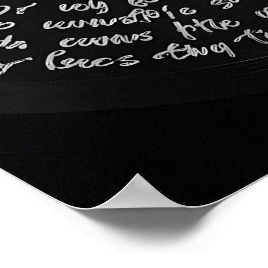 カスタムプリント音楽パーソナライズされた曲 ポスター (角)