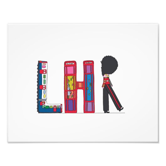 カスタムプリント |ロンドン、GB (LHR) フォトプリント            (正面)