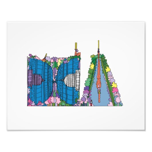 カスタムプリント |ワシントンDC (DCA) フォトプリント            (正面)