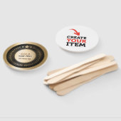 カスタムプリントDIYメダル金ゴールド#1ロゴ編集の追加 ハンドファン (組立なし)