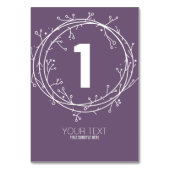 カスタムプリントDIY表オーガニック番号編集可能 テーブルナンバー (裏面)