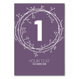 カスタムプリントDIY表オーガニック番号編集可能 テーブルナンバー