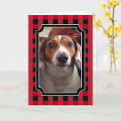 カスタムプレイド写真 カード (黄色い花)