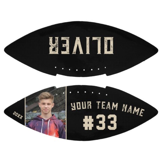 カスタムプレイヤー名と番号チーム名の写真 アメリカンフットボール (パネル)