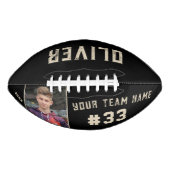 カスタムプレイヤー名と番号チーム名の写真 アメリカンフットボール (正面)