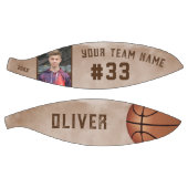 カスタムプレイヤー名と番号チーム名の写真 バスケットボール (パネル)