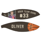 カスタムプレイヤー名と番号チーム名の写真 バスケットボール (パネル)