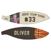 カスタムプレイヤー名と番号チーム名の写真 バスケットボール (パネル)