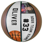 カスタムプレイヤー名と番号チーム名の写真 バスケットボール (縦)