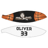 カスタムプレイヤー名と番号Keepsake写真 バスケットボール (パネル)