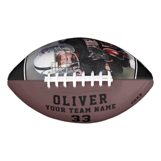 カスタムプレイヤー名番号チームフォト アメリカンフットボール (正面)