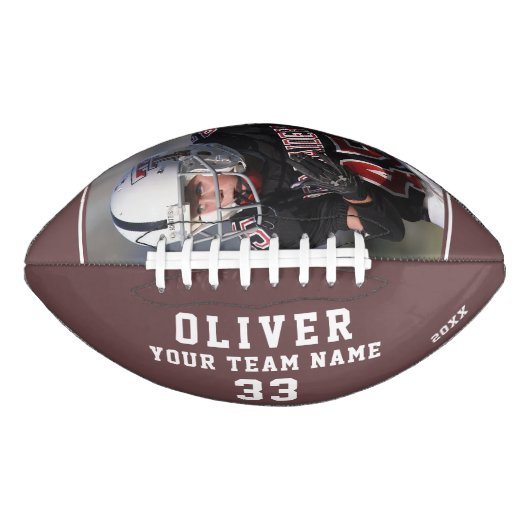 カスタムプレイヤー名番号チームフォト アメリカンフットボール (正面)