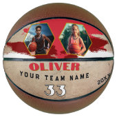 カスタムプレイヤー名番号チーム2の写真 バスケットボール (正面)