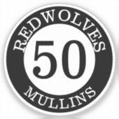 カスタムプレイヤー名番号識別ギア シール (正面)