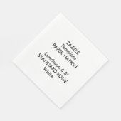 カスタムプレインエッジランチョンペーパーナプキンテンプレート スタンダードランチョンナプキン (角)