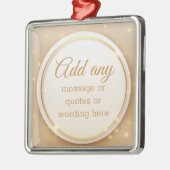 カスタムプレーンエレガント金ゴールドホリデーメタルオーナメント メタルオーナメント (左)