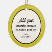 カスタムプレーンヴィンテージレトロエレガント セラミックオーナメント (左)