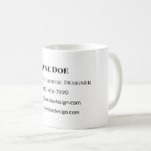 カスタムプロフェッショナルまたは個人カー連絡ド コーヒーマグカップ (正面右)